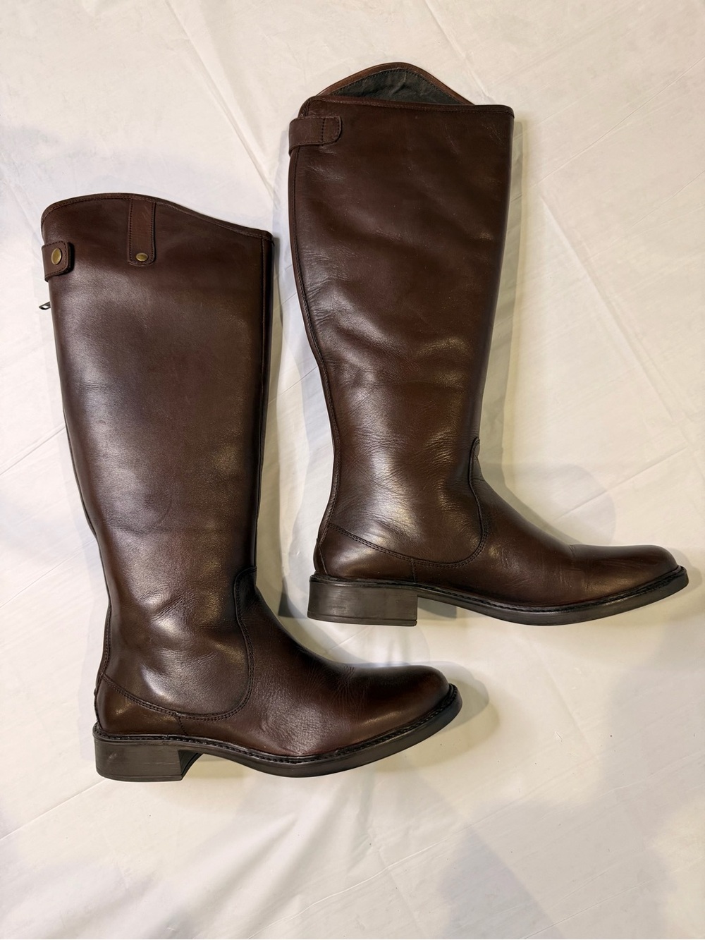 Tilly Brown Leather Knee High Riding Boots Size 9.5